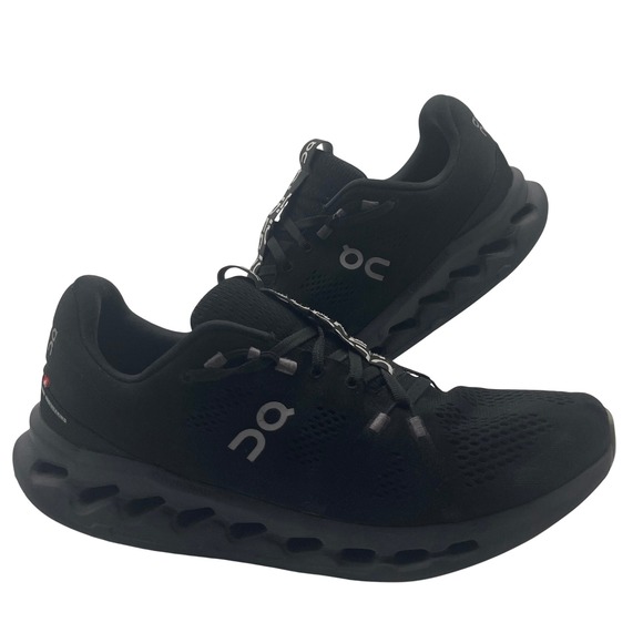 On Running CloudSurfer Mens Black Running Shoes Sneakers US 12 EU 47 Walking - Picture 1 of 8